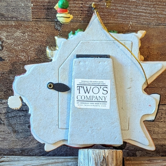 Vintage Two's Company Picture Frame/Ornament Santa Star - Picture 6 of 9